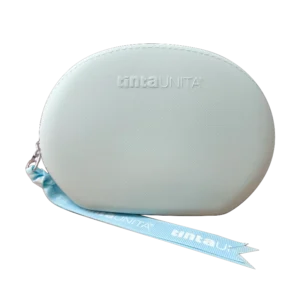 bustina moon pouch in silicone azzurra
