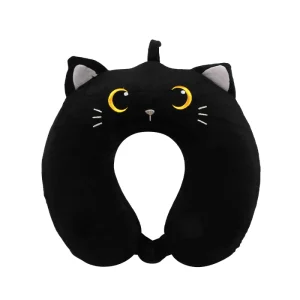 cuscino da viaggio gatto nero