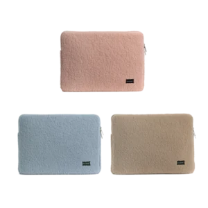 custodia porta computer teddy in peluche 15/16 pollici