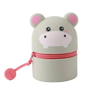 mini astuccio ippopotamo in silicone
