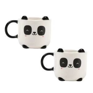 set 2 tazzine da caffè panda