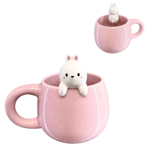 tazza coniglio con charm
