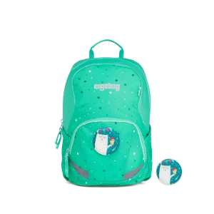 zaino asilo ergobag dreamy verde con patch con orsetto