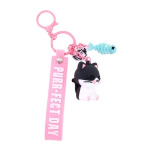 portachiavi gatto con charm