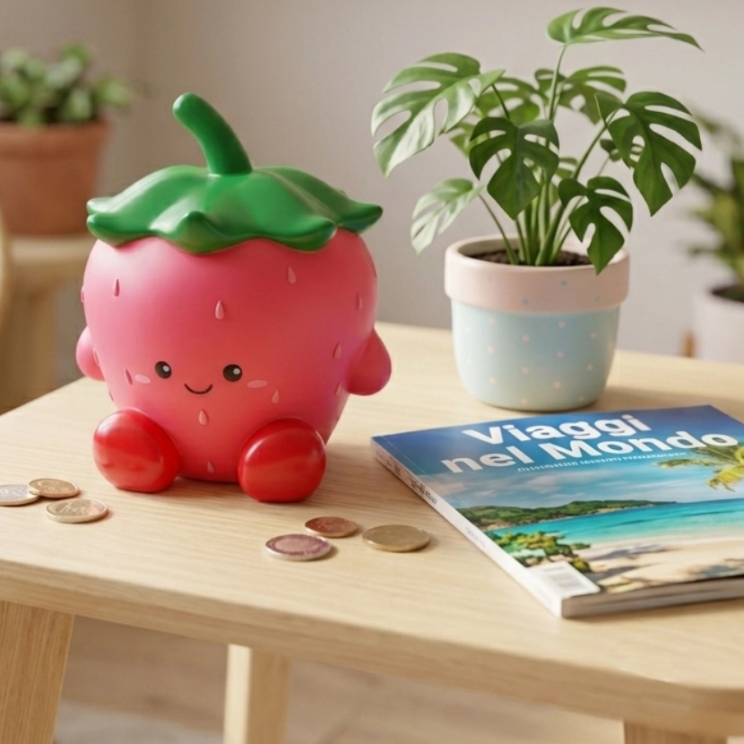 salvadanaio fragola kawaii