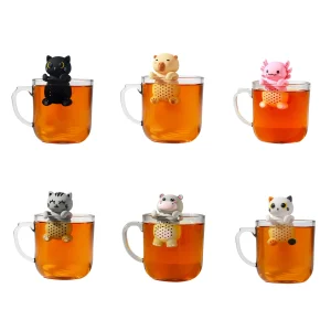 infusore per tè e tisane con animaletti cicciosi