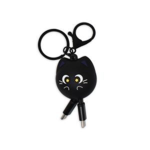 caricatore gatto con portachiavi