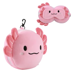 cuscino con mascherina axolotl
