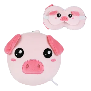 cuscino con mascherina maialino