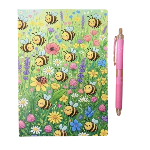 gina l'apina kit con taccuino e pennarello acrilico