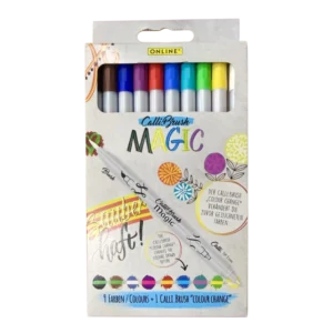 pennarelli callibrush magic, 9 colori + pennarello magico
