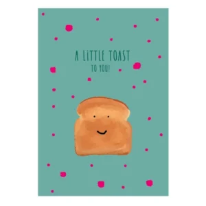 cartolina a little toast to you