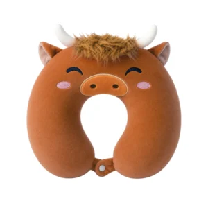 cuscino da viaggio mucca delle highland