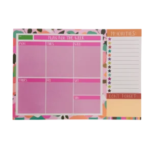 planner settimanale paper salad A4 non datato