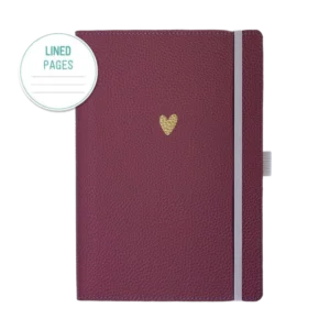 taccuino cuore A5 a righe