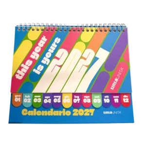 calendario 2027 da tavolo tinta unita