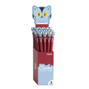 penna cancellabile gatto vampiro blu