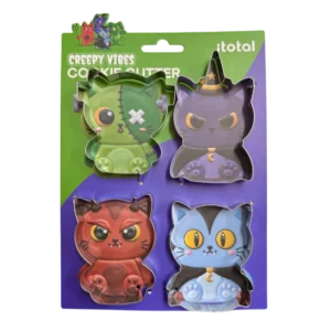 set 4 formine per bisacotti halloween