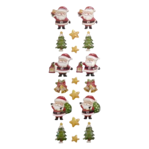 stickers babbo natale resinati