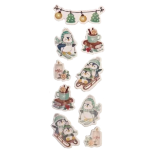 stickers di natale pinguini