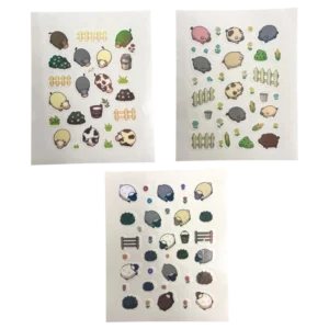 stickers sbrilucicciosi in 3 soggetti